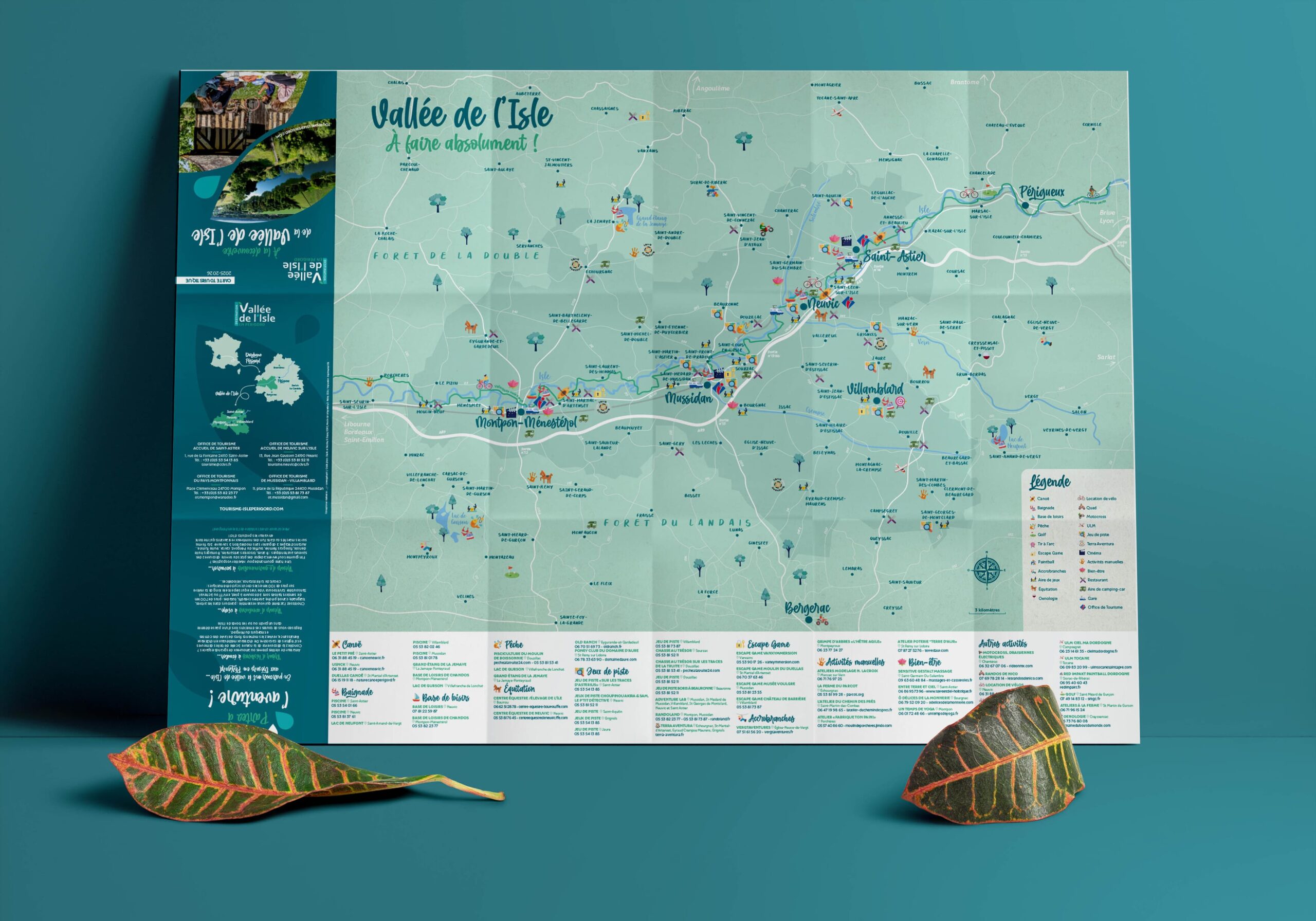 conception carte tourisme com together