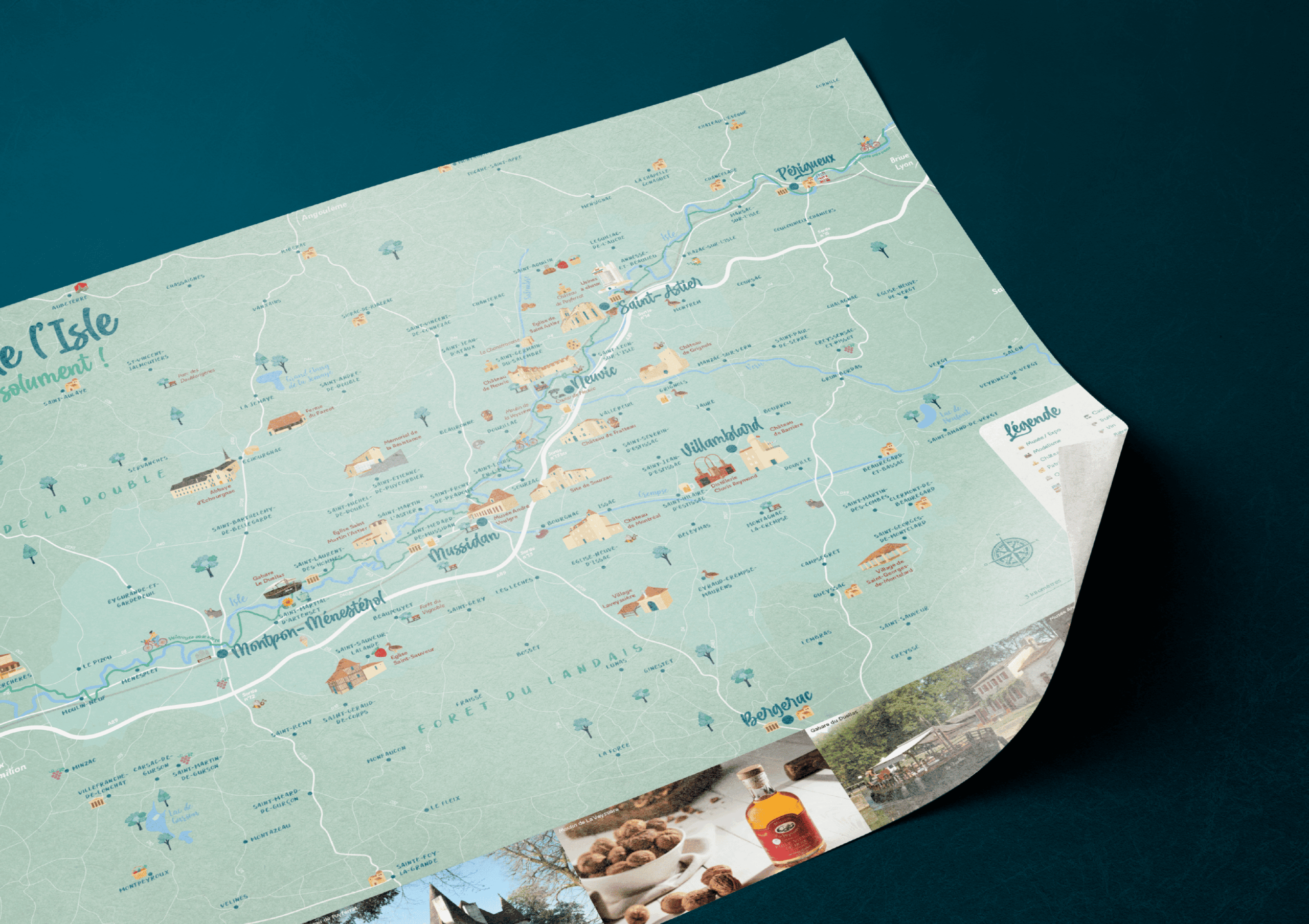 Carte Destination Vallée de l’Isle en Périgord