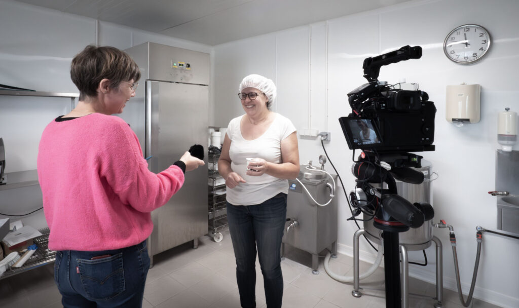 interview chez une productrice