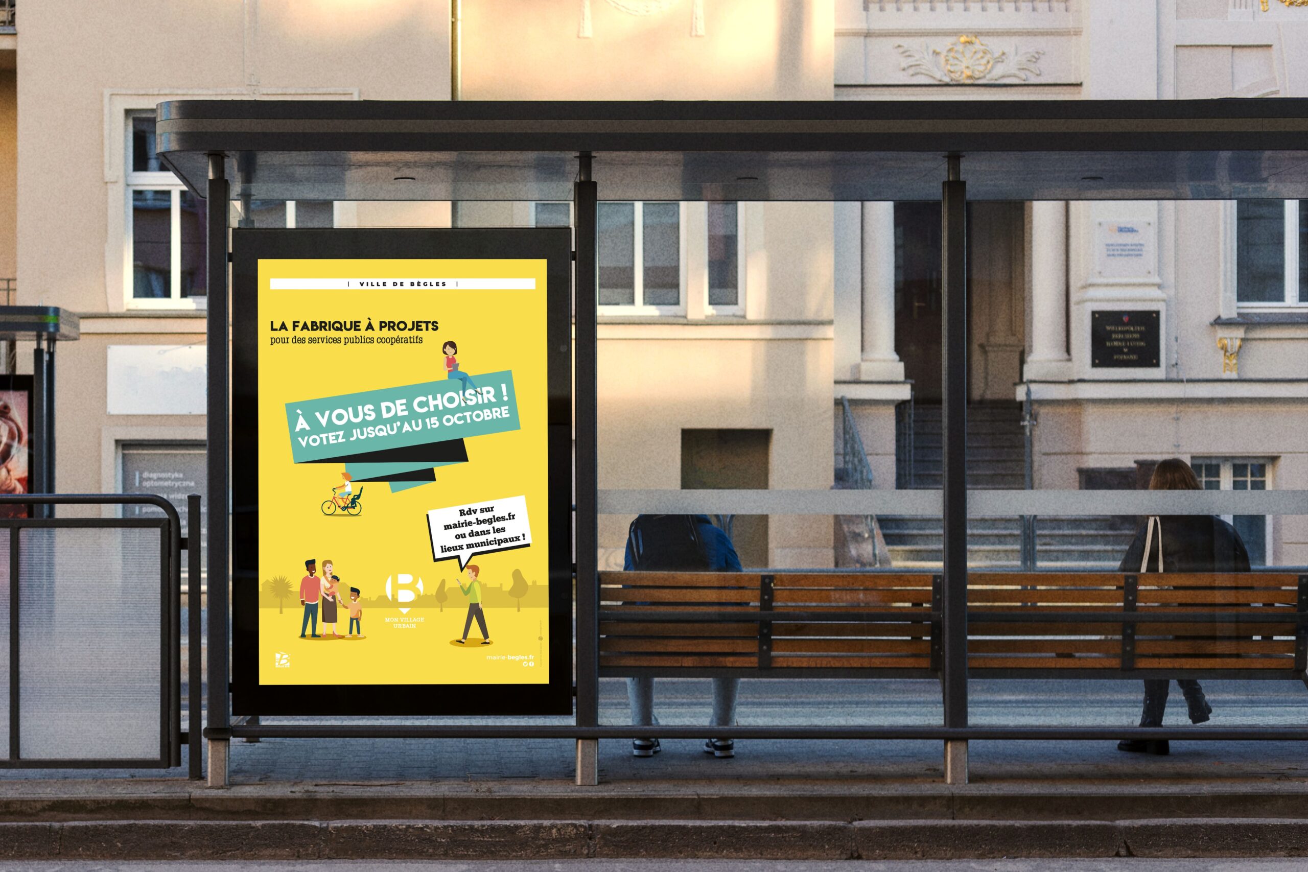 conception affiche arret de bus