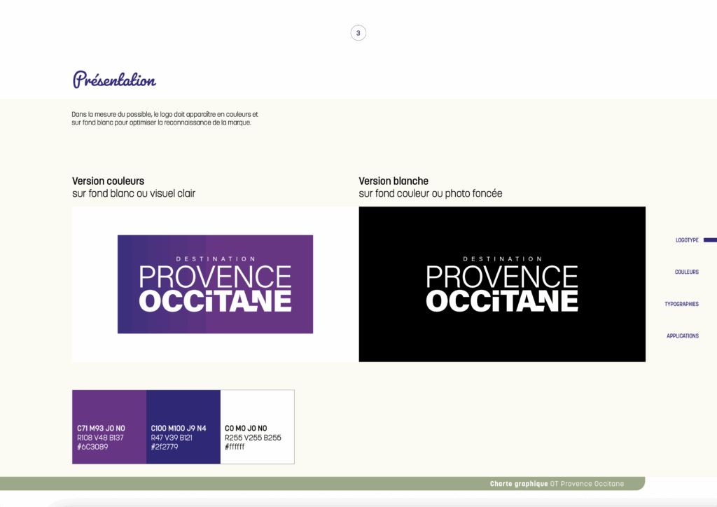 branding charte graphique tourisme