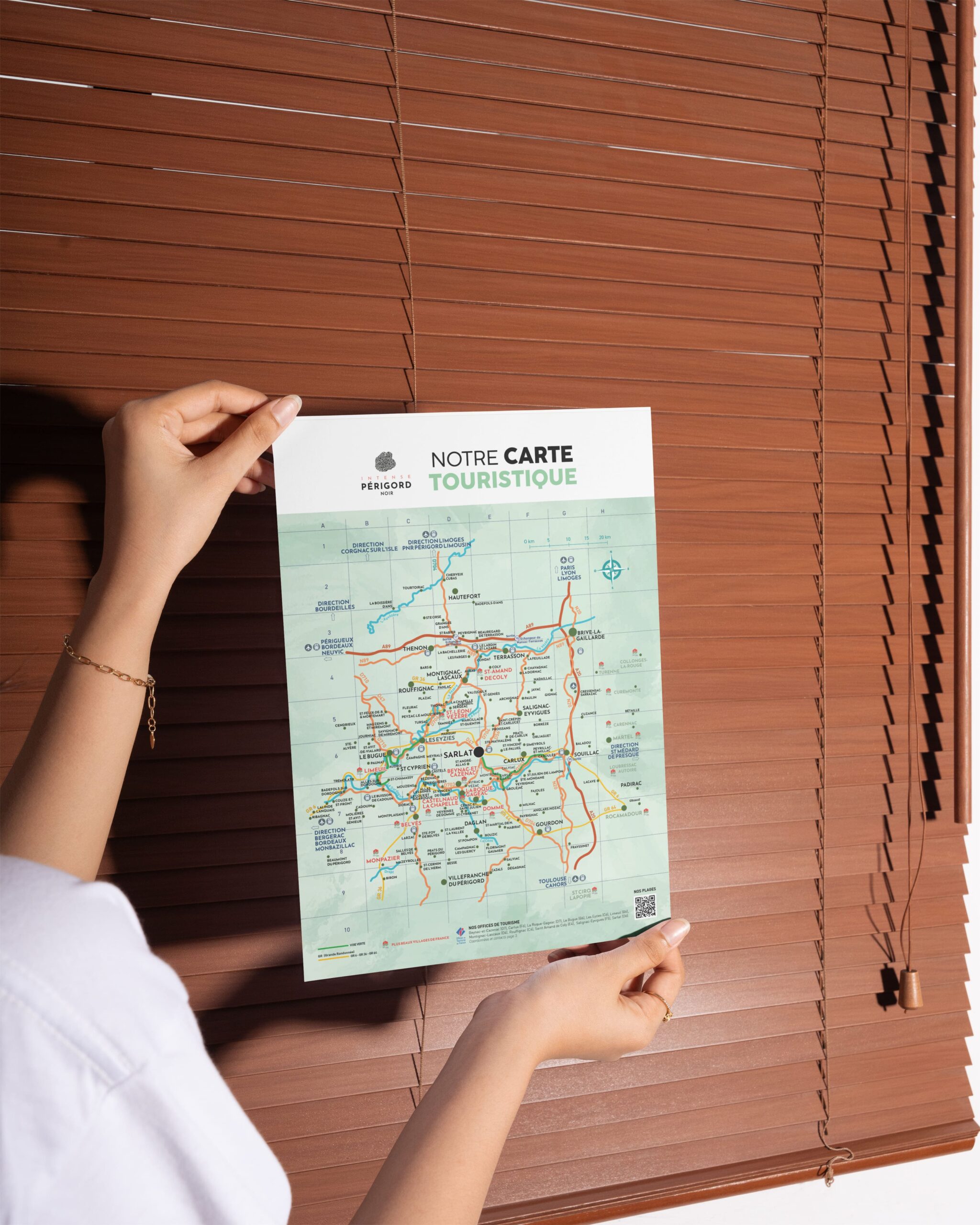 création illustration carte touristique