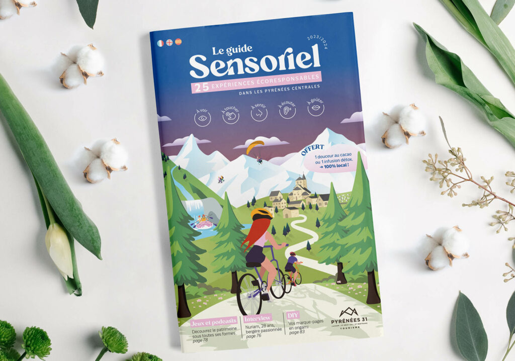 conception magazine touristique 5 sens