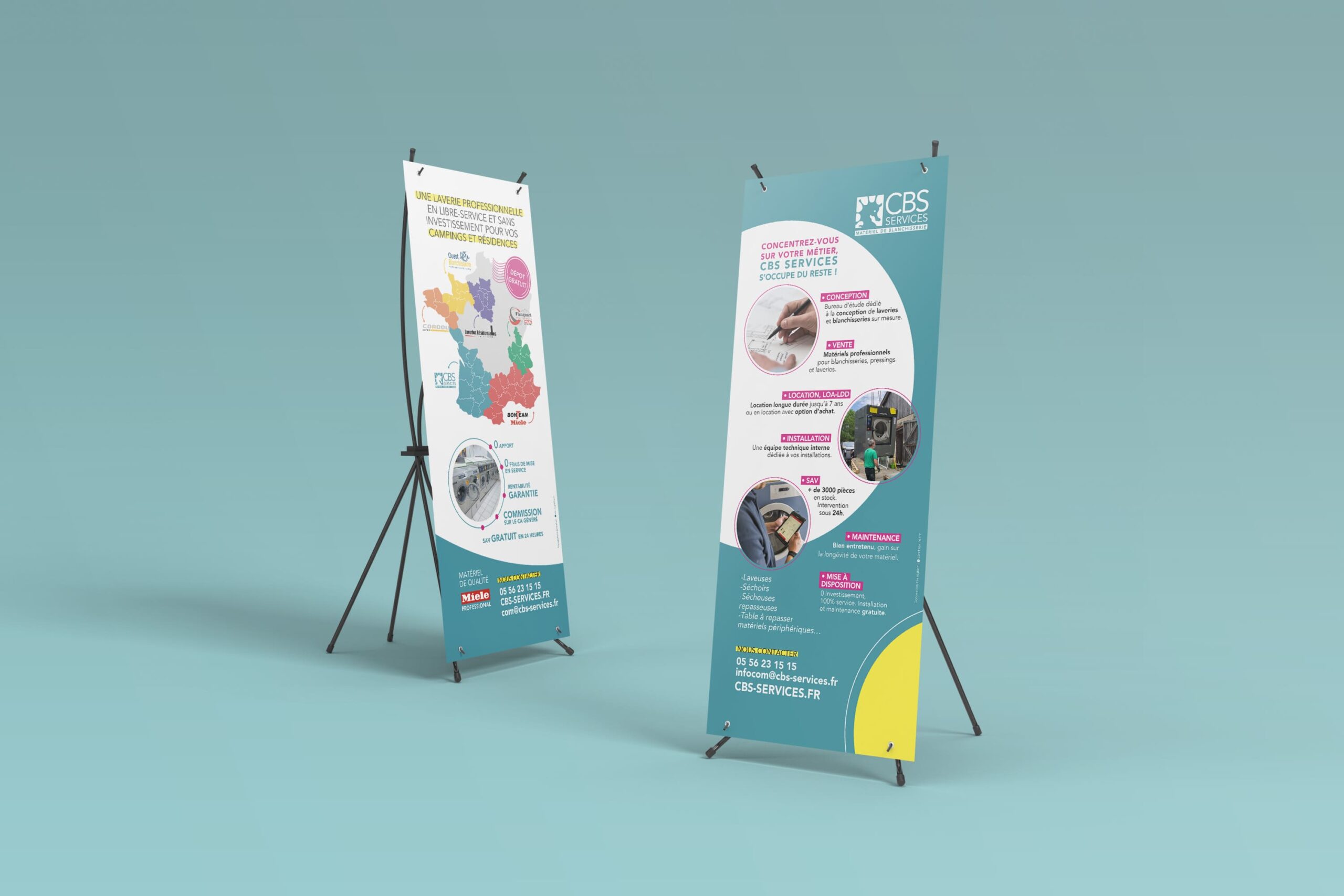 Kakemono CBS Services par Com Together